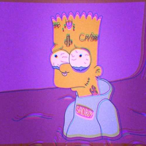 Sad Bart Simpson, aesthetic bart, aesthetic simpson, bart simpson