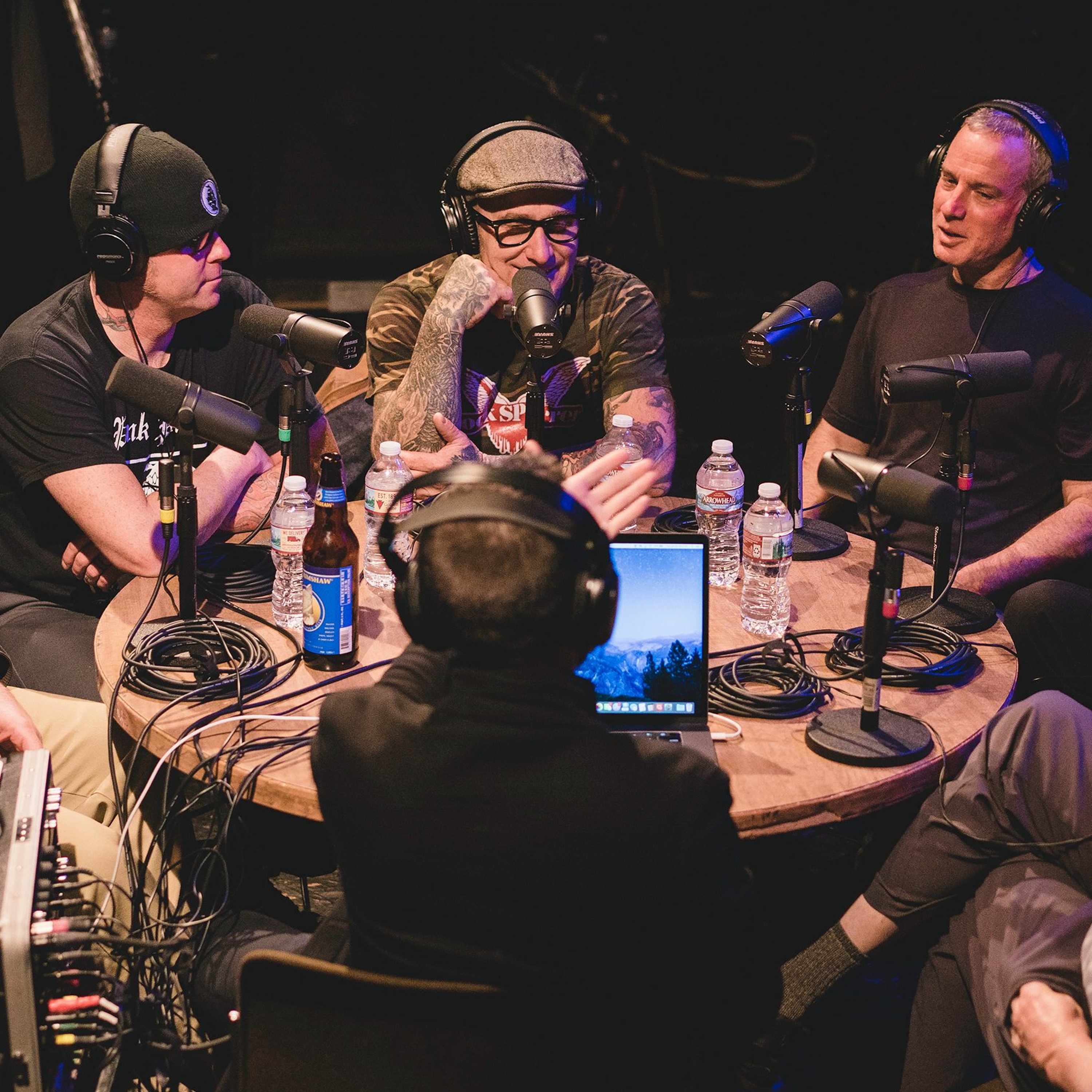 Onstage with Jim and Tom