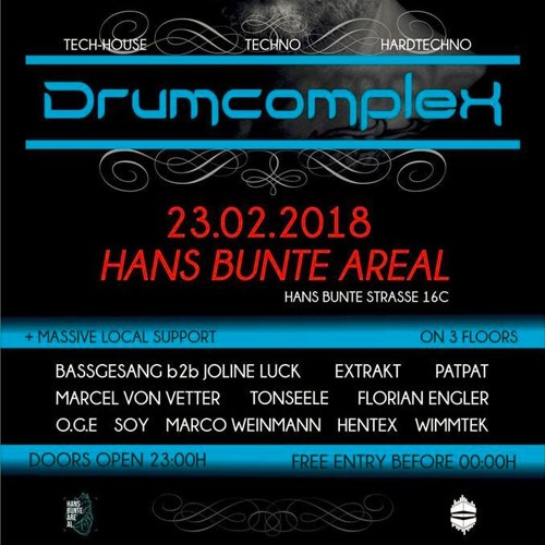 Bassgesang b2b Joline Luck @Hans Bunte-Areal 23.02.2018