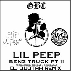 LiL Peep Vs. Lil Skies - Benz Truck Nowadays Pt. 2 [DJ Quotah Remix]