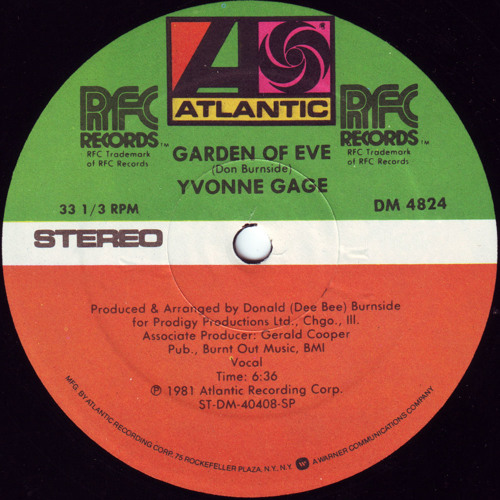 Yvonne Gage - Garden of Eve (Don Dayglow Edit)