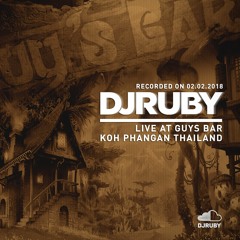 DJ Ruby Live at Guys Bar, Koh Phangan Thailand, 02-02-18