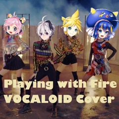 【V4 Flower, Rana V4, 音街ウナ Spicy, 鏡音レン V4X】불장난 (Playing with Fire)【VOCALOIDカバー】
