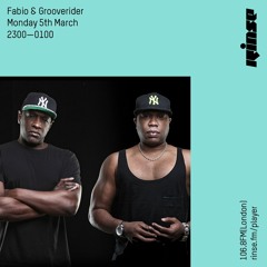 Fabio & Grooverider - 5th March 2018