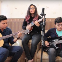 Take on Me (a-ha) - acoustic cover (guitar - ukulele - bass) by Adrian-Karina-Victorio Han