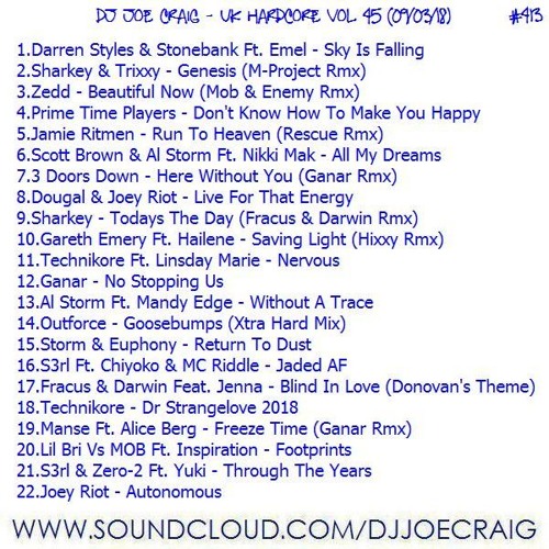 413.Dj Joe Craig - UK Hardcore Vol 45(09-03-18)