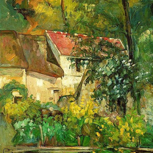 Paul Cezanne (the house of perl Lacroix in Auvers 1873)