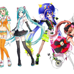 Happy Sinthetizer Hatsune Miku V4, Otomachi Una V4, Megpoid GUMI V4 & Iroha Nekomura V4