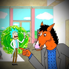 Rick Sanchez vs Bojack Horseman. MultiVersal Rap Battles (old audio)