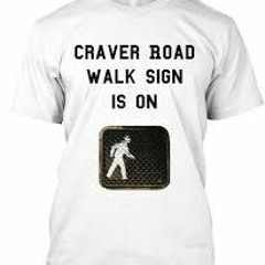 Craver Road Walk Sign Is On