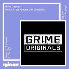 Grime Originals - 13th March 2018