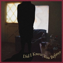 Did I Know You Before?