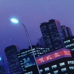 late night in downtown tokyo