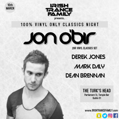 Jon O'Bir Live From ITF Vinyl Classics Night, 10th March 2018, Dublin