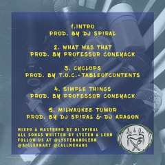 03 - Lysten   Lern - Cyclops Prod. Table of Contents