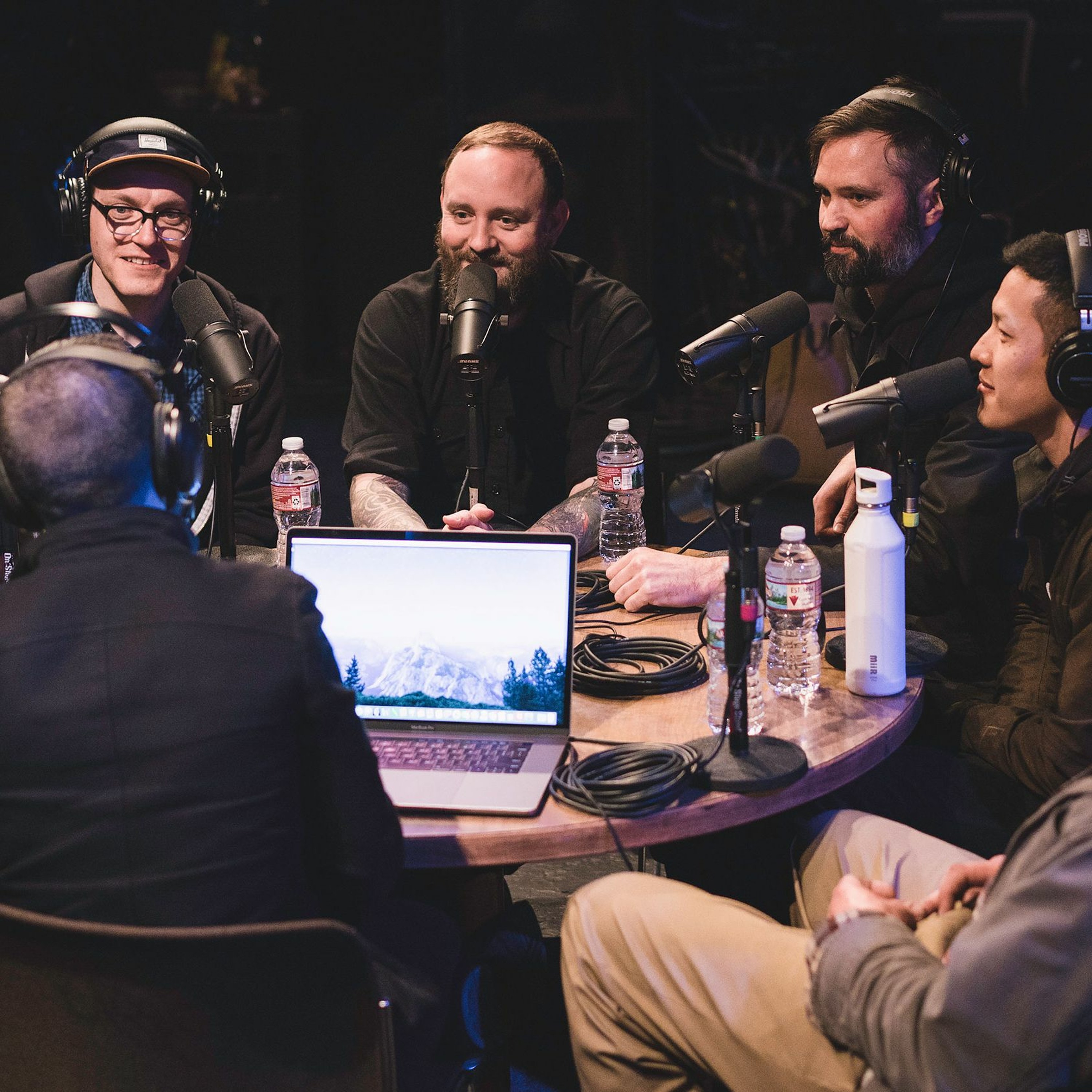 Onstage with Jim and Tom