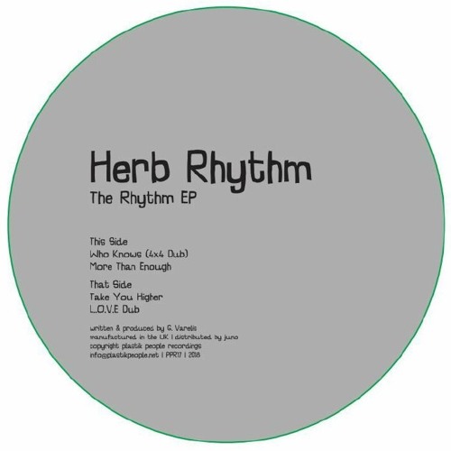 Herb Rhyhtm - The Rhythm EP - PPR16
