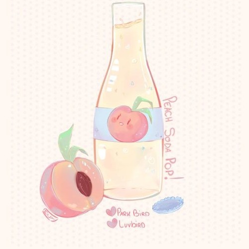 peach soda pop w/ luvbird