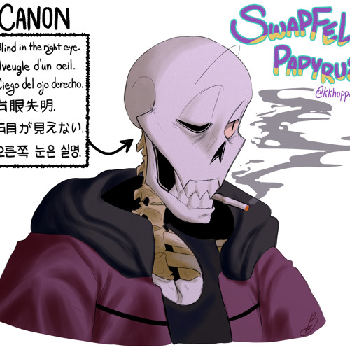 [SWAPFELL] papyrus the edgy skeleton.