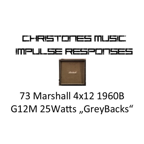 Demo: CTM 1973 Marshall 4x12 1960B G12M 25 Watts "Greybacks" IRs