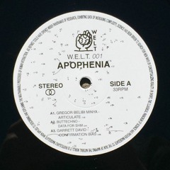 W.E.L.T.001 - Apophenia (6 tracks V.A)