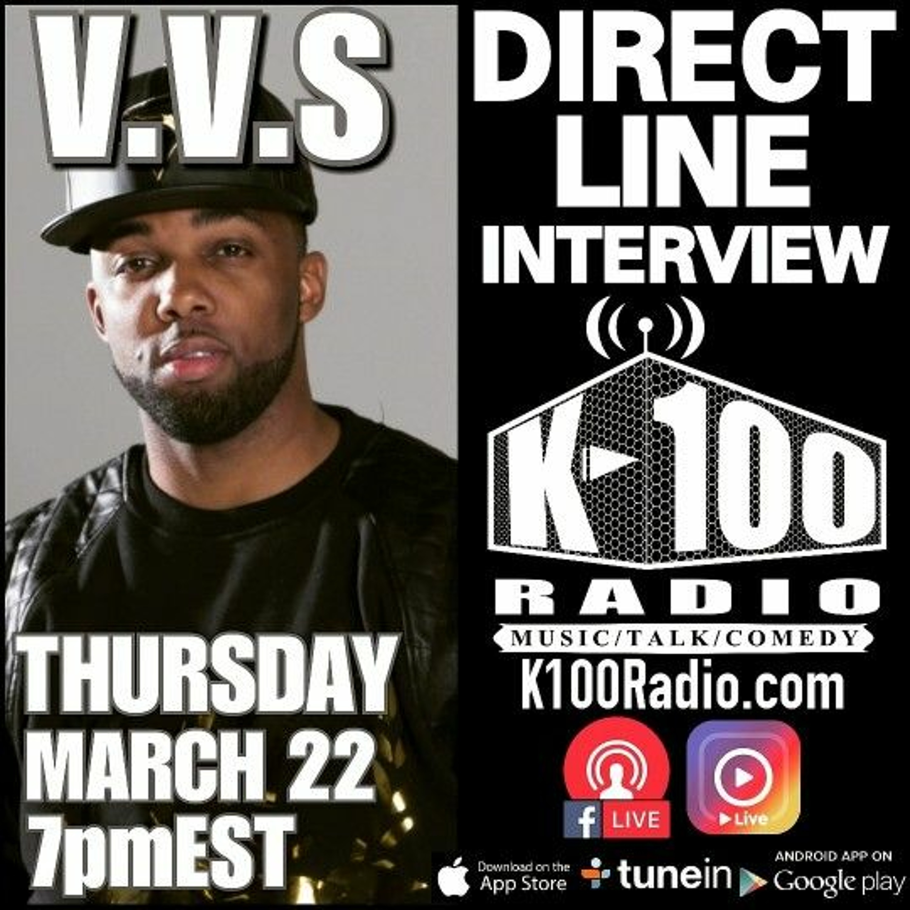 Direct Line Interview with V.V.S on K-100 Radio episode artwork