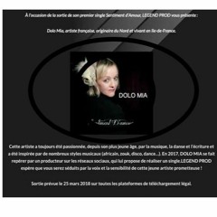 DJ Jimix Présente le nouveau single de DOLO MIA "Sentiment d'amour" Good Sound !!