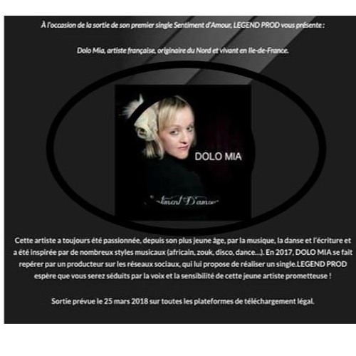 DJ Jimix Présente le nouveau single de DOLO MIA "Sentiment d'amour" Good Sound !!