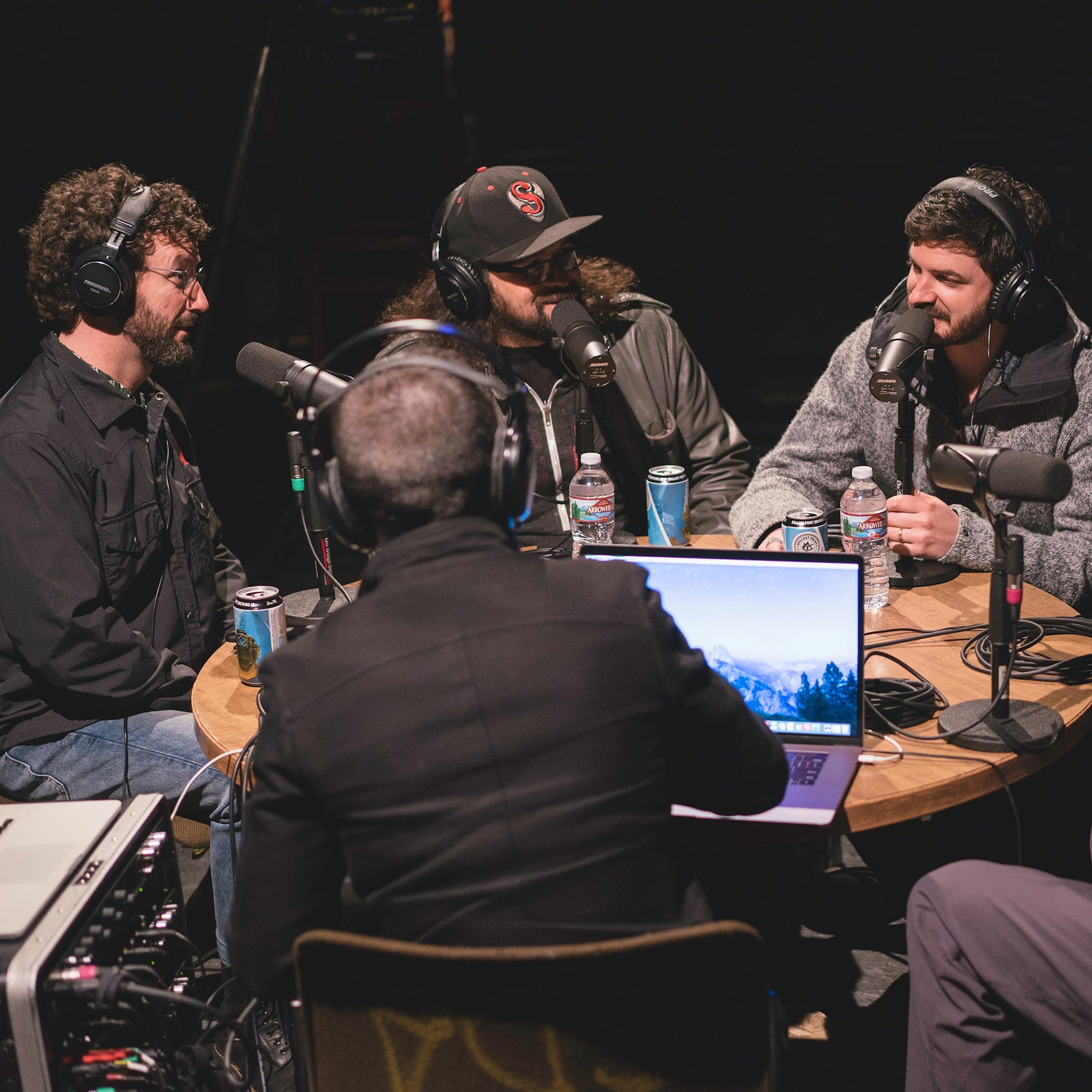 Onstage with Jim and Tom