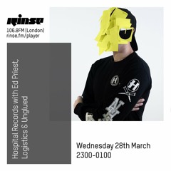 Hospital Records with Ed Priest, Logistics & Unglued - 28th March 2018