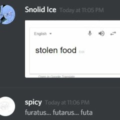 Stolen food in the style of an old version of the fall of them all