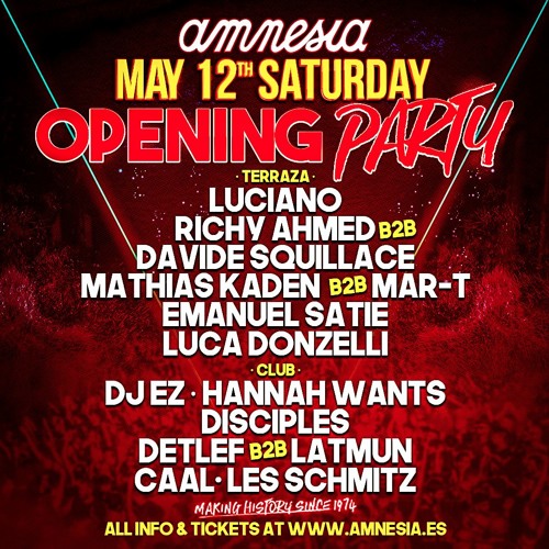 CAAL @ Amnesia Ibiza Opening Party SocialMix 2018