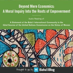 Audio Reading of the 'Beyond Mere Economics' BIC Statement