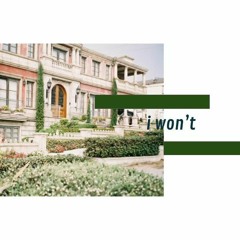 i won't