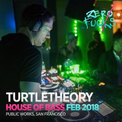 turtletheory @ House of Bass: Techno Safari - Public Works SF - February 2018
