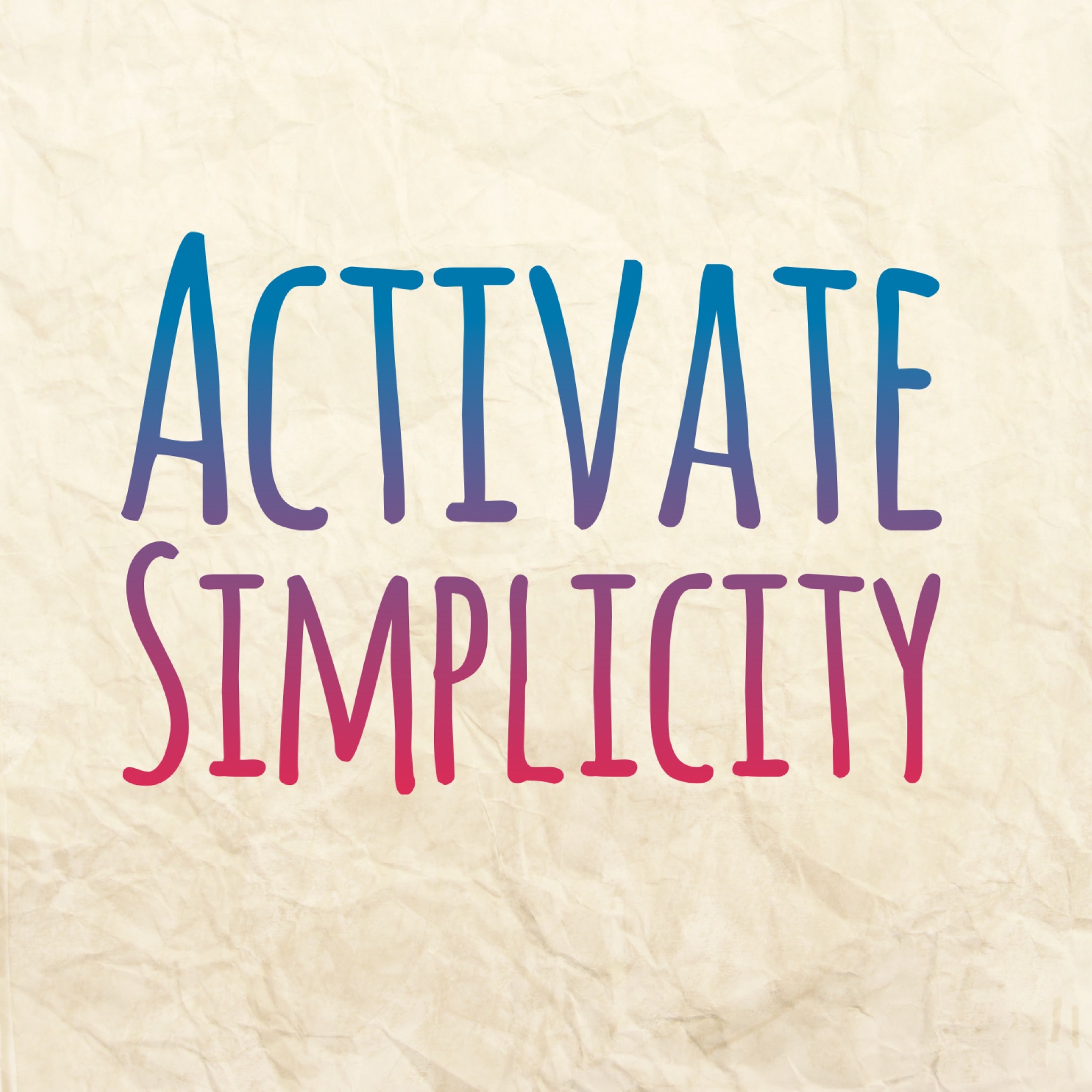 Activate- Simplicity episode artwork