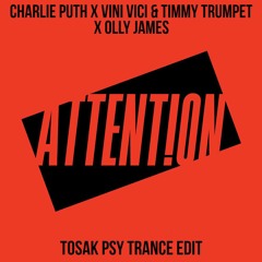 Charlie Puth X Vini Vici & Timmy Trumpet X Olly James - Attention (TOSAK Psy Trance Edit)