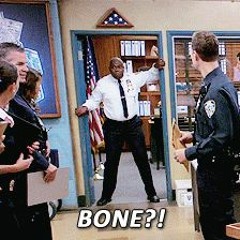 a trap remix of captain holt yelling "bone"
