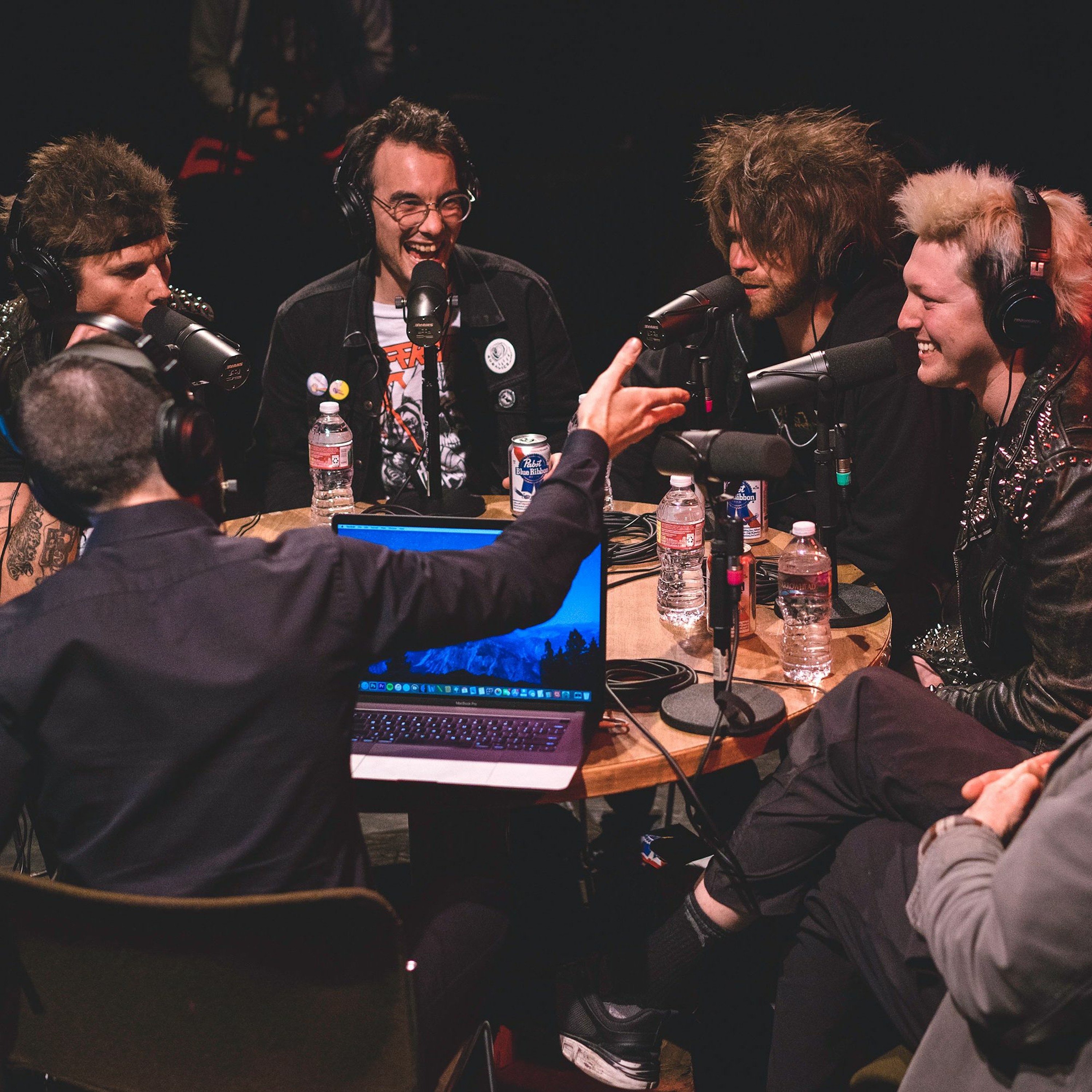 Onstage with Jim and Tom