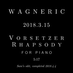 Vorsetzer Rhapsody for Piano