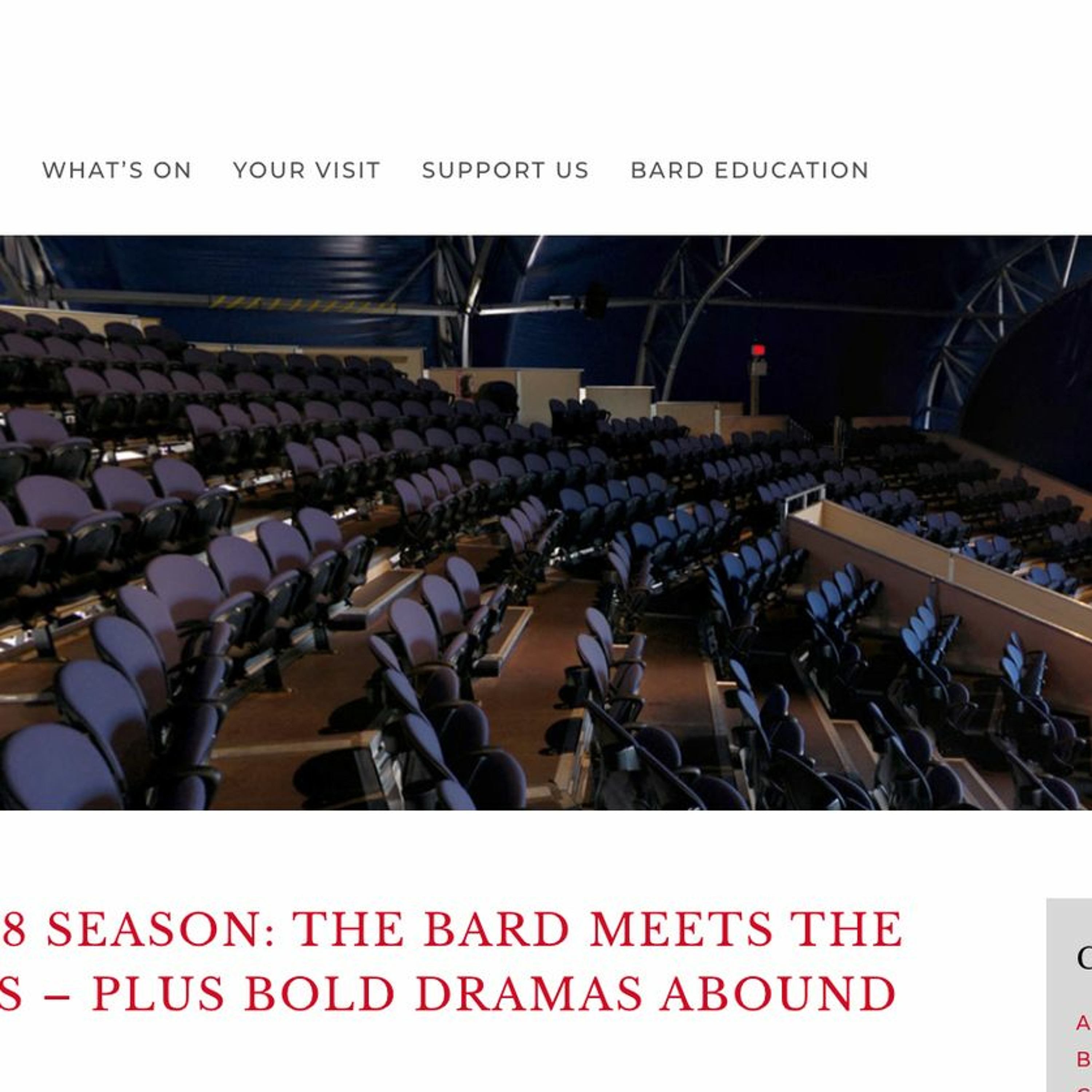 Bard on the Beach Summer Productions and Programs