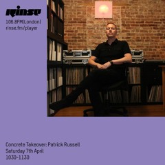 Concrete Takeover: Patrick Russell - Saturday 7th April 2018