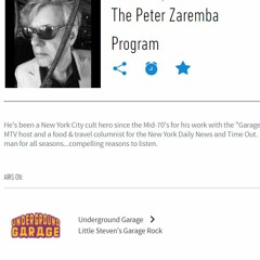 "Up to no good" on the Peter Zaremba Program, Little Steven's Underground Garage, Sirius XM ch 21