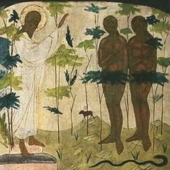 Adam Picking Up Leaves