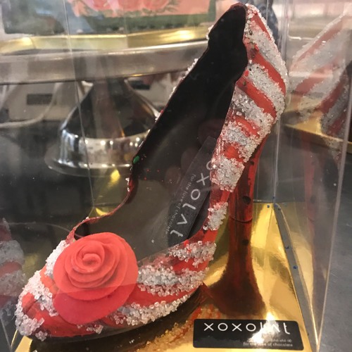 rose and chocolate shoes