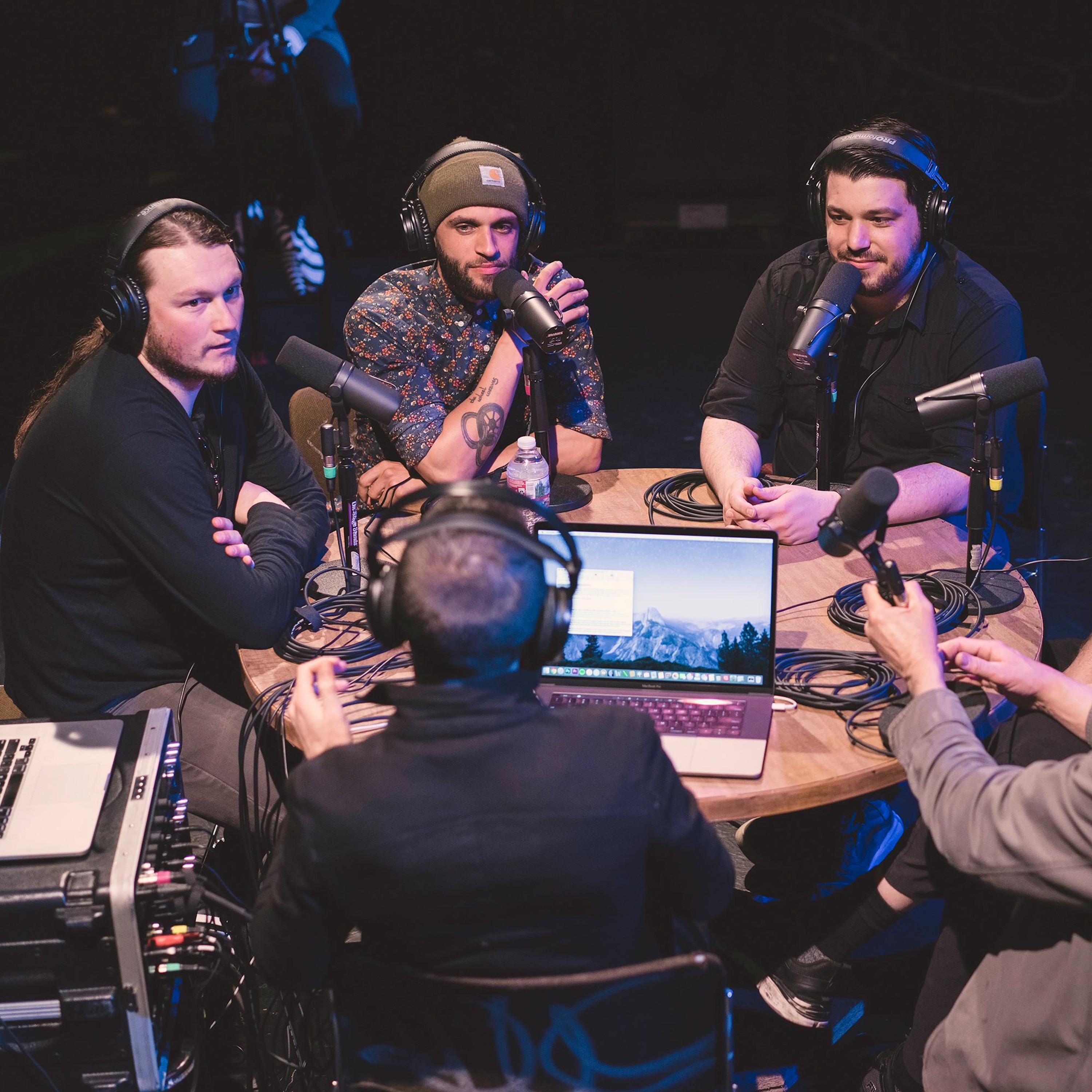 Onstage with Jim and Tom