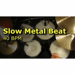 Slow Metal Drum Beat 40 BPM