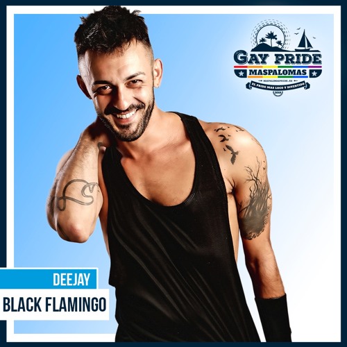 MasPalomas Gay Pride 2018 Black Flamingo