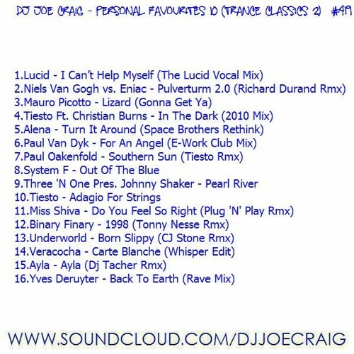 419.Dj Joe Craig - Personal Favourites 10 (Trance Classics 2)(18-04-18)