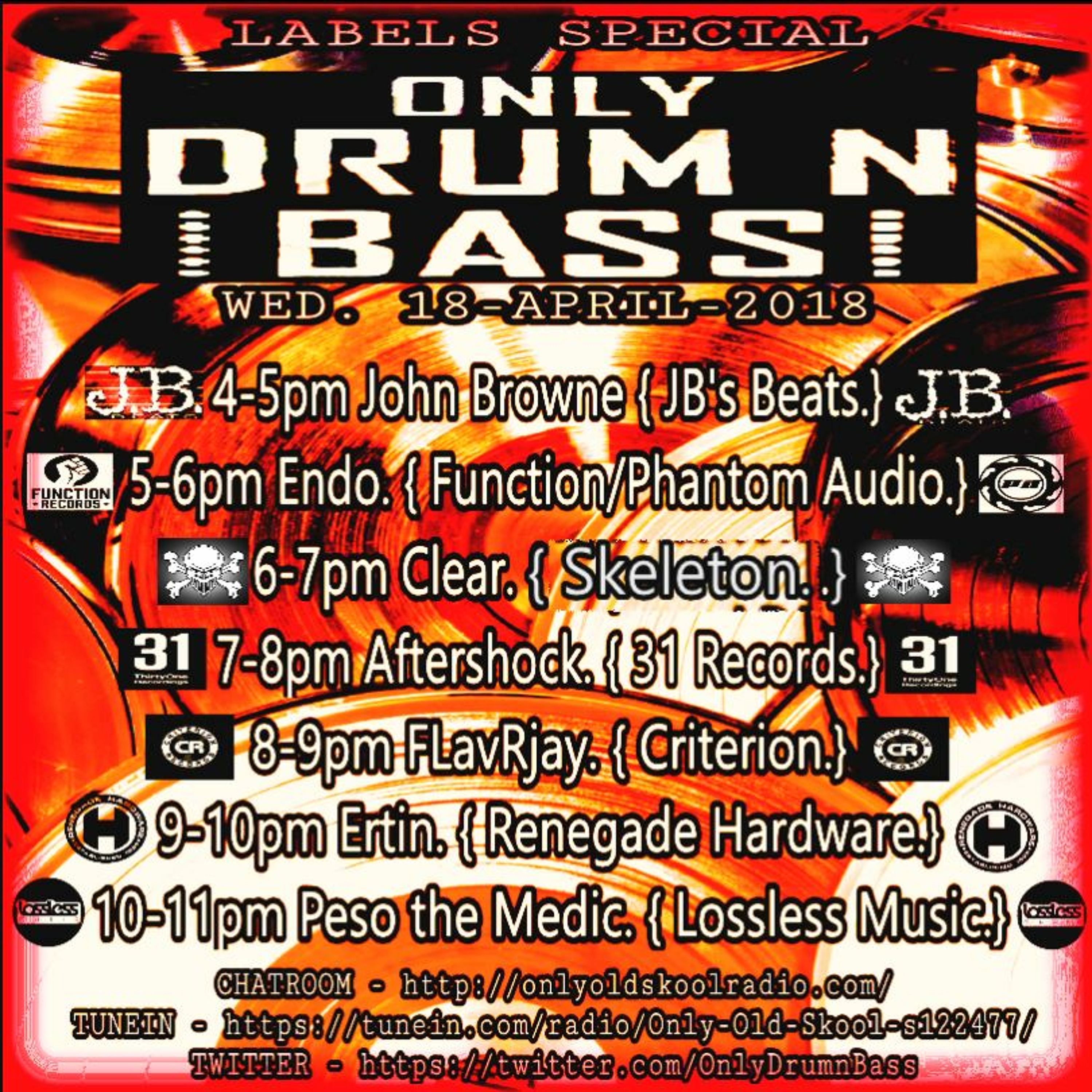 Only Drum'n'Bass on OOS Radio 18-APRIL-2018. LABEL SPECIAL. Criterion Records episode artwork
